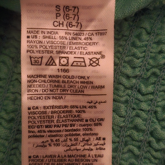 Old Navy Kids Blouses in Striped Blue, Pink, and Green - Picture 12 of 13